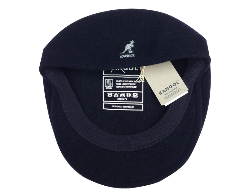 Load image into Gallery viewer, KANGOL 504 Wool Ivy Cap Mens Warm Winter Flat Classic Hat - Dark Blue (Navy)