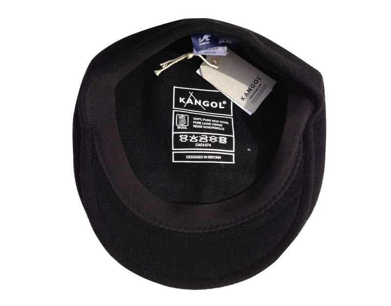 Load image into Gallery viewer, KANGOL 504 Wool Ivy Cap Mens Warm Winter Flat Classic Hat - Black