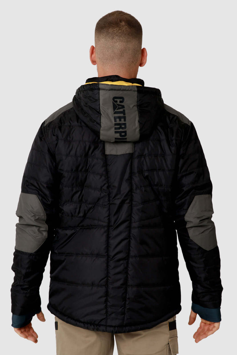 Load image into Gallery viewer, Caterpillar Mens Triton Quilted Insulated Puffer Jacket Waterproof - Black
