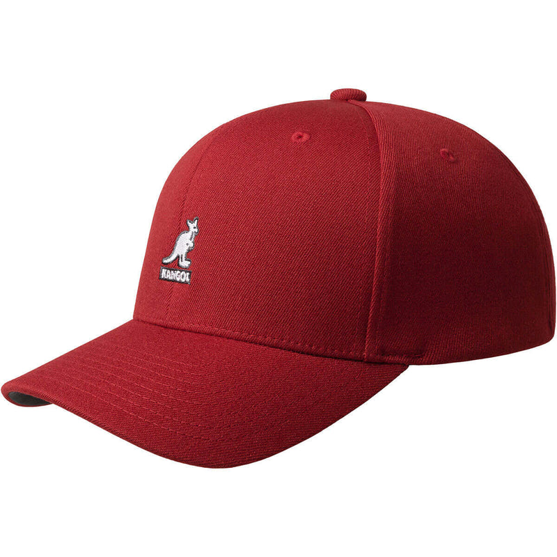 Load image into Gallery viewer, KANGOL Wool Flexfit Baseball Cap Hat - Claret