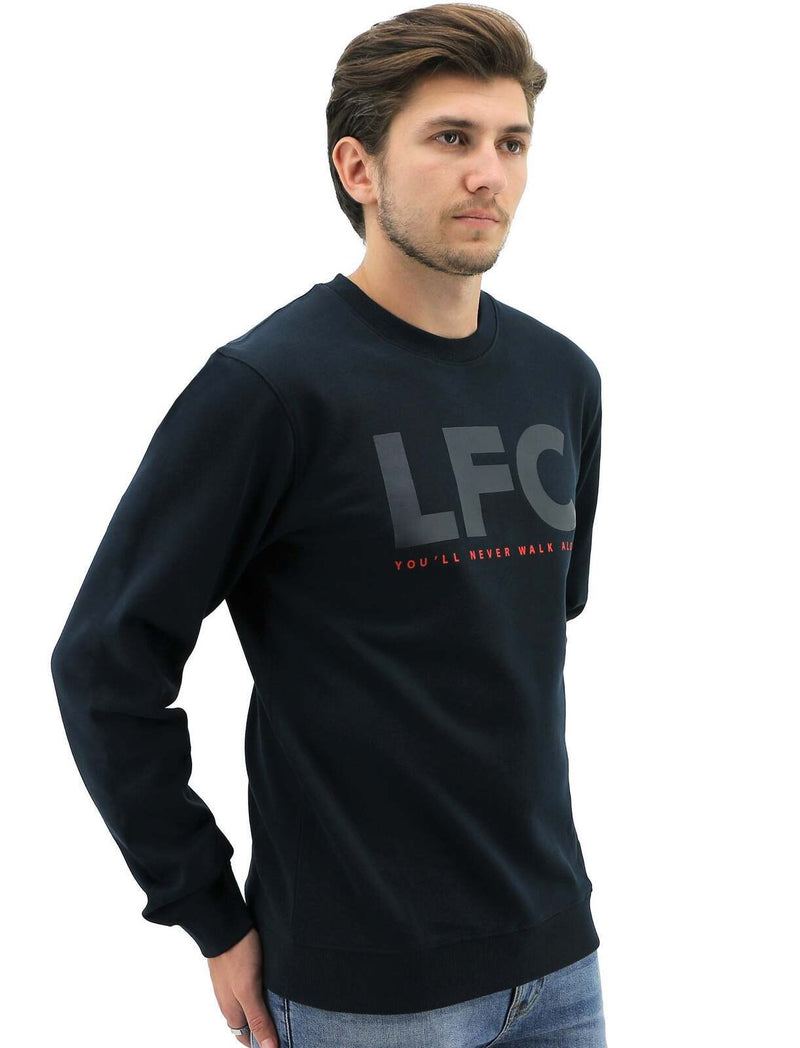 Load image into Gallery viewer, Liverpool FC Mens Crew Jumper Sweatshirt Winter Warm Soccer Football LFC - Navy