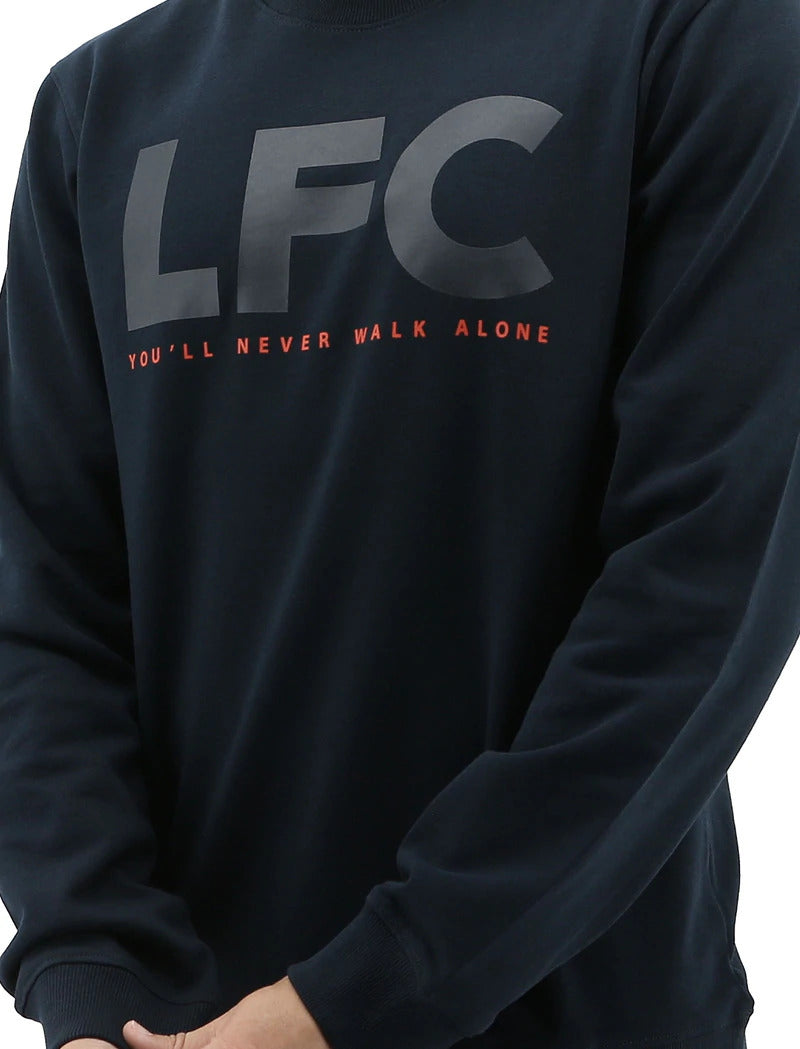 Load image into Gallery viewer, Liverpool FC Mens Crew Jumper Sweatshirt Winter Warm Soccer Football LFC - Navy