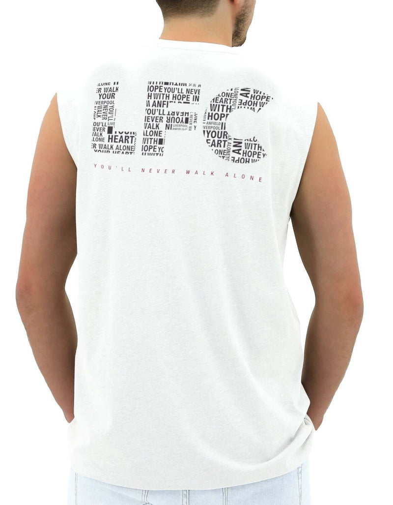 Load image into Gallery viewer, Liverpool FC Mens Muscle Tank Top T-Shirt Vest Soccer Official Licensed - White