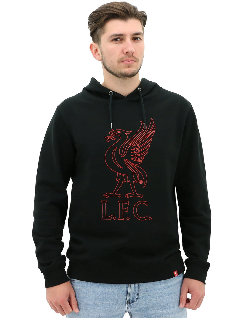 Load image into Gallery viewer, Liverpool FC Mens Hoodie Jumper Winter Warm Soccer Football Liverbird - Black
