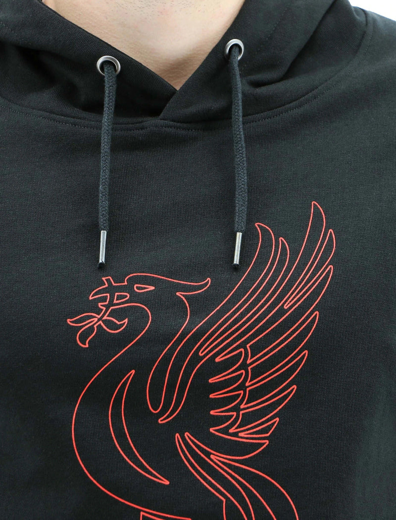 Load image into Gallery viewer, Liverpool FC Mens Hoodie Jumper Winter Warm Soccer Football Liverbird - Black