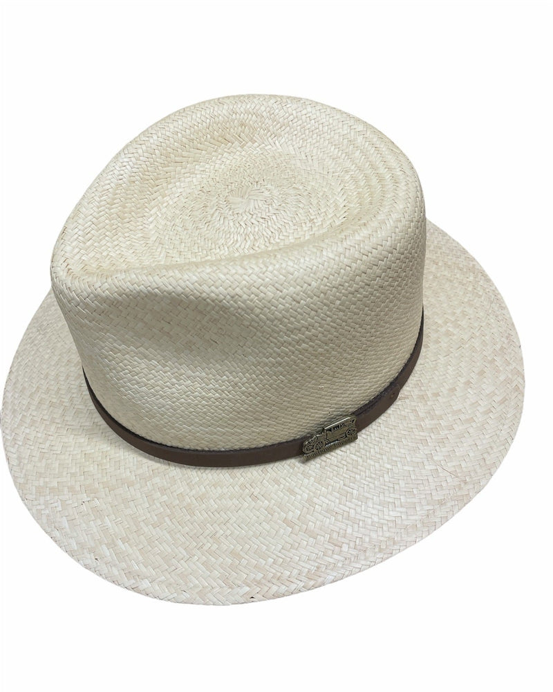 Load image into Gallery viewer, Hand Woven Panama Cooler Hat Summer Fedora Uncrushable Waterproof - Tan