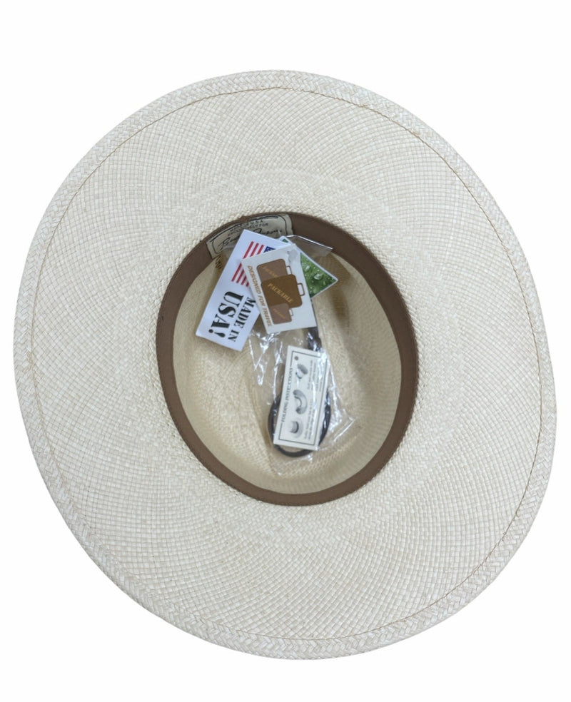Load image into Gallery viewer, Hand Woven Panama Cooler Outback Hat Summer Breathable Waterproof - Natural