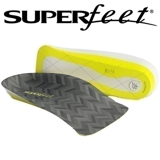 Mens Superfeet Half Length 3/4 Insoles Inserts Orthotics Arch Support Cushion