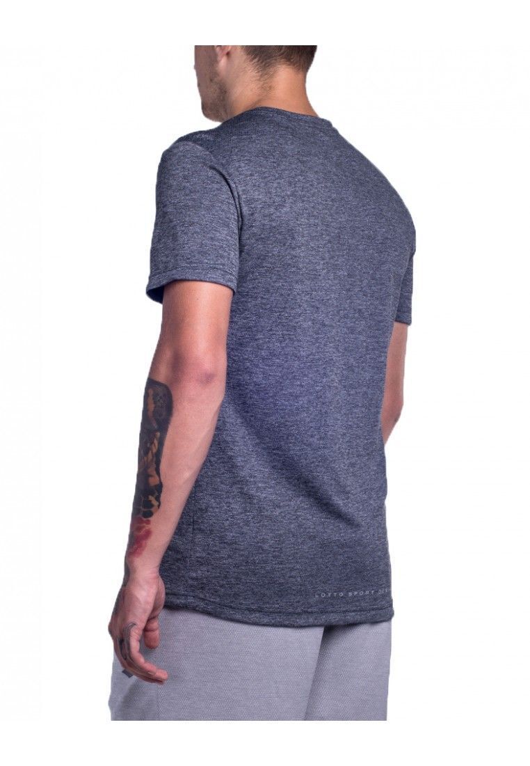 Load image into Gallery viewer, Lotto Mens Bryan V Tee Shirt PL Sports Training - Black/Blue