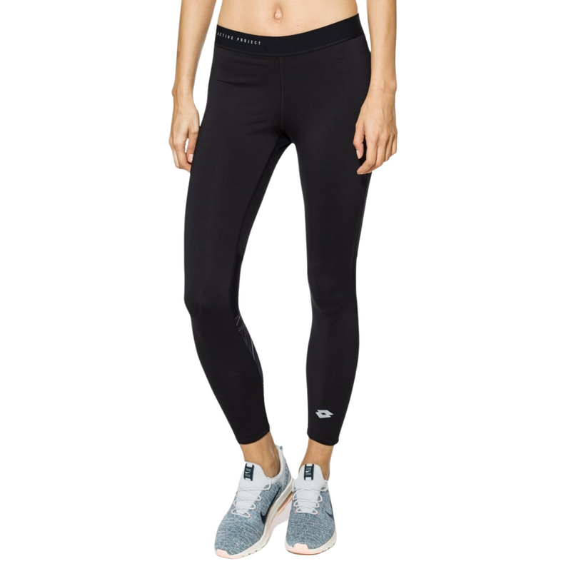 Load image into Gallery viewer, Lotto Womens Ursula V Leggins PL Sports Fitness Tennis Training - Black