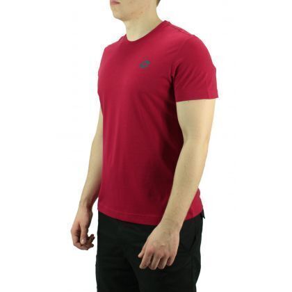 Load image into Gallery viewer, Lotto Mens L73 BS Tee Shirt Sports Soccer Tennis Training - Red/Navy