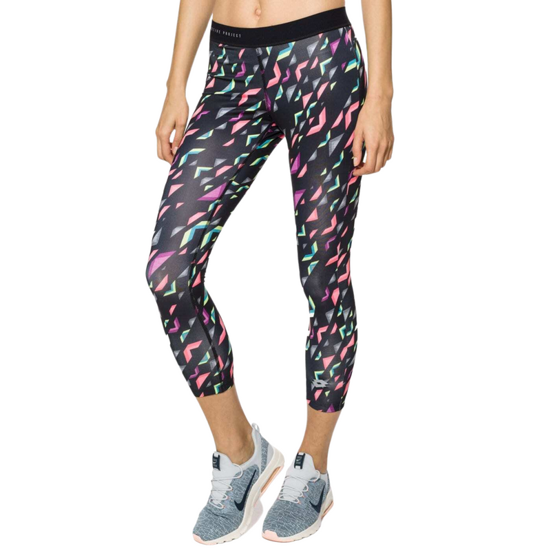 Load image into Gallery viewer, Lotto Womens Ursula V Leggings Capri Sports Fitness Tennis Training - Black