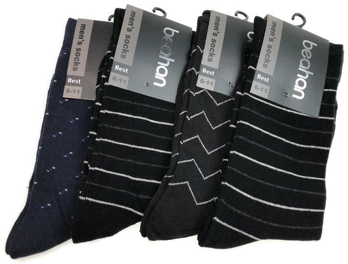 Load image into Gallery viewer, 9 Pairs COTTON BUSINESS SOCKS Mens Dress Crew Plain Work Casual BULK