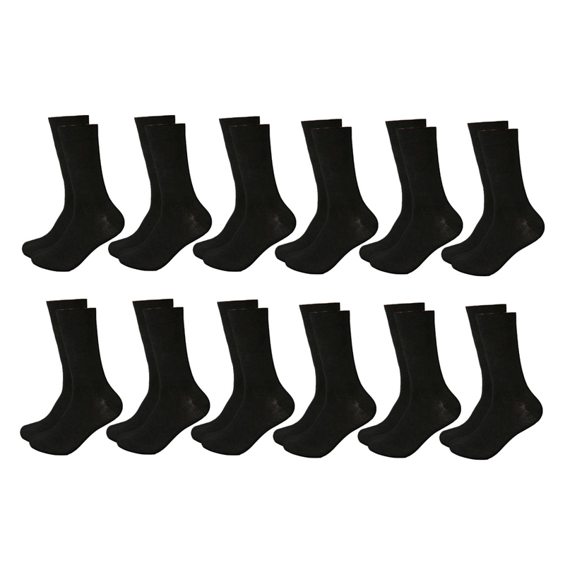 Load image into Gallery viewer, 12 Pairs Bamboo Socks Unisex Premium Fiber Sock Super Soft Crew