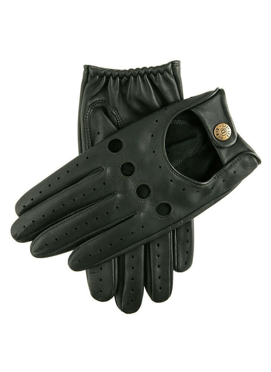 Dents Delta Mens Classic Leather Driving Gloves - Racing Green