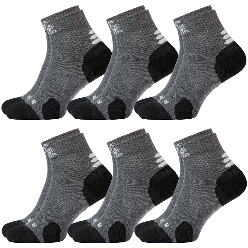 Load image into Gallery viewer, Jack Wolfskin Socks Travel Organic Cotton 6 Pack
