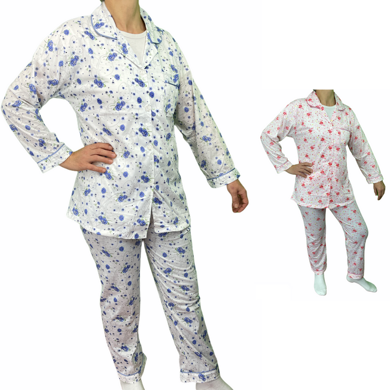 Load image into Gallery viewer, Womens PYJAMAS PJs Set Pajamas Ladies Cotton PJ Womens Long Sleeve Sleepwear