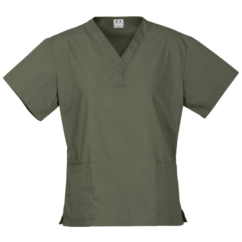 Load image into Gallery viewer, Premium Womens V-Neck Scrubs Top Ladies Hospital Dentist Nurse Uniform - Sage