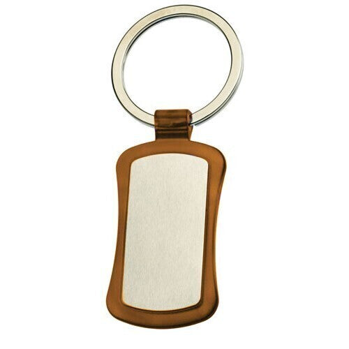 Load image into Gallery viewer, 50x Duo Key Tag Key Ring Keyring School Bag Badge Bulk - Mocha