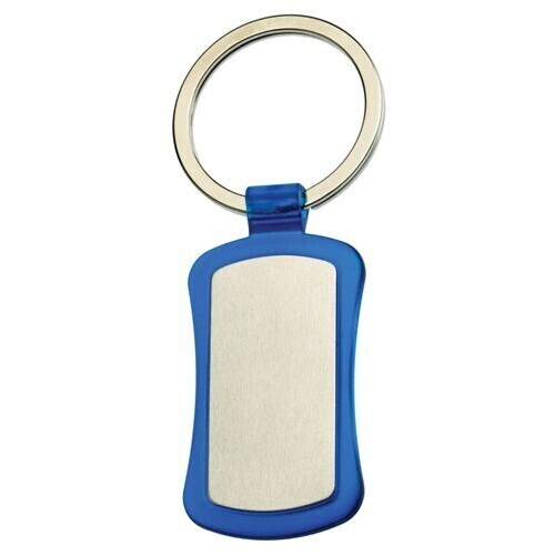 Load image into Gallery viewer, 50x Duo Key Tag Key Ring Keyring School Bag Badge Bulk - Blue