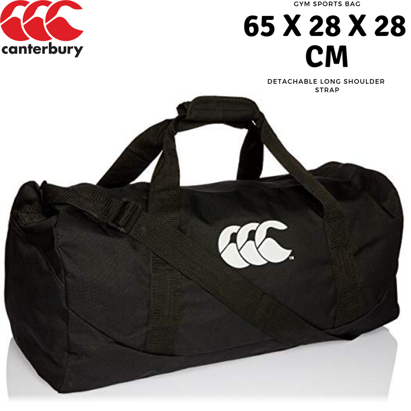 Load image into Gallery viewer, Canterbury 51L Packaway Bag Gym Sports Duffle Duffel Travel - Black