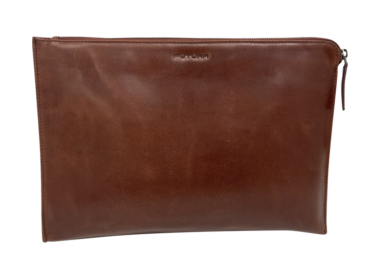 Load image into Gallery viewer, Futura Mens Document Satchel Office Travel College Bag - Brown