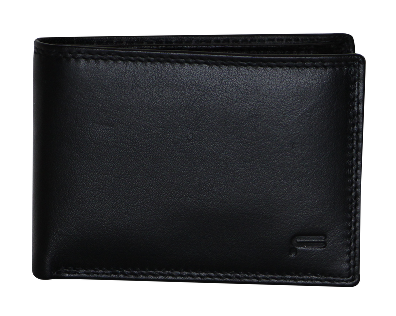 Load image into Gallery viewer, Futura Futura Mens Harrison RFID Genuine Leather Wallet - Black