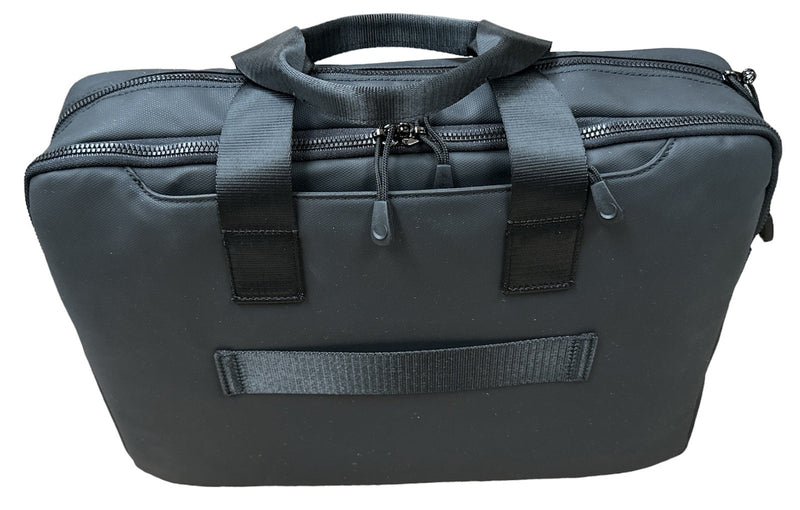 Load image into Gallery viewer, 15" Futura Laptop Computer Bag Travel Work Messenger Bag w/USB Port - Black