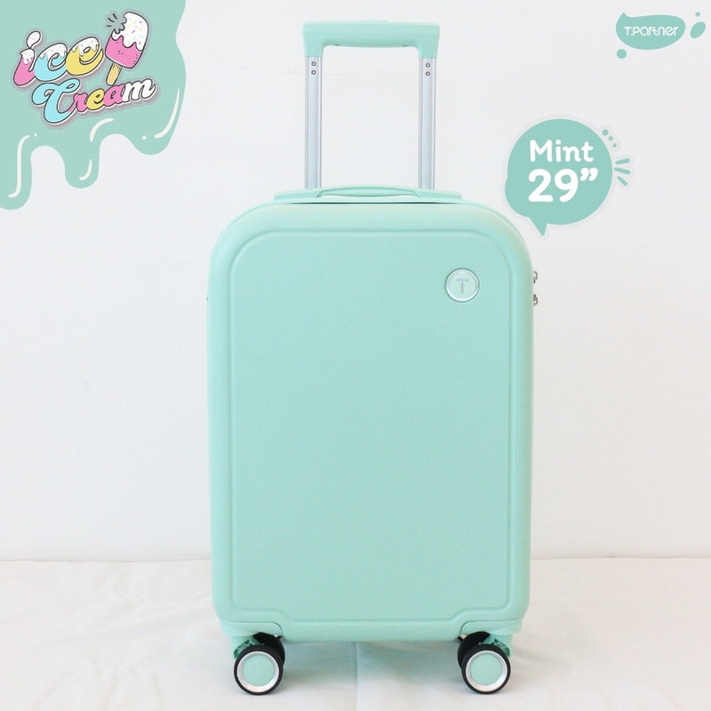 Load image into Gallery viewer, TPartner Hardshell Checked Luggage Bag Travel Trolley TSA 29" - Mint Green