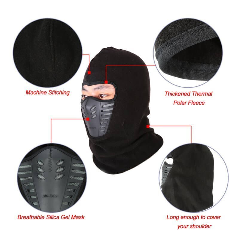 Load image into Gallery viewer, Thermal Fleece Balaclava Windproof Breathable Ski Face Mask Hood Warm Weather