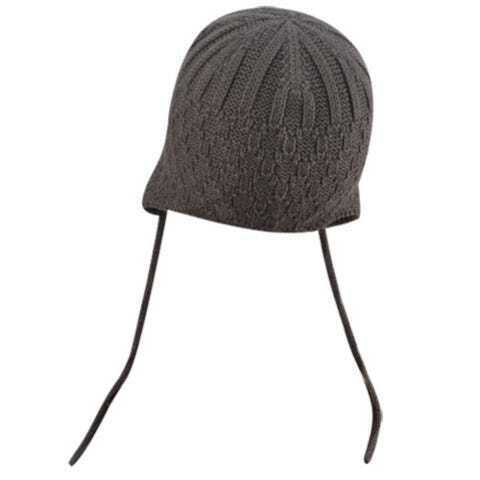 Load image into Gallery viewer, Kangol Kids Lozenge Knit Earlap Hat Beanie - Grey