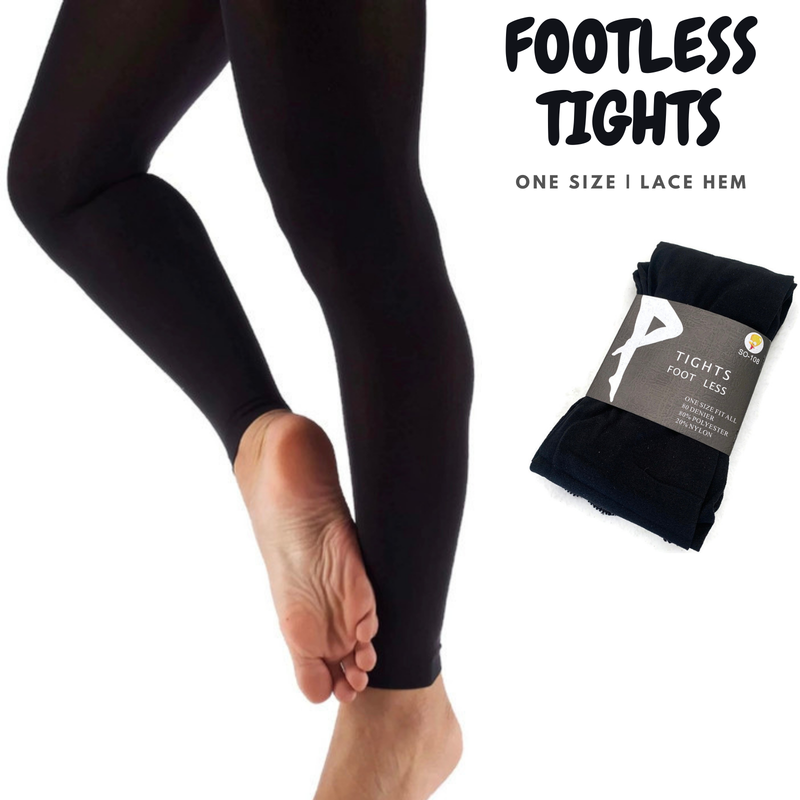 Load image into Gallery viewer, Womens Ladies Footless Tights Stockings Pantyhose Leg Hosiery Thermal - Black
