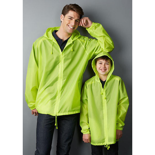 Load image into Gallery viewer, 3pc Set Adult Spray Jacket Outdoor Rain Hi Vis Poncho Waterproof - Fluoro Lime