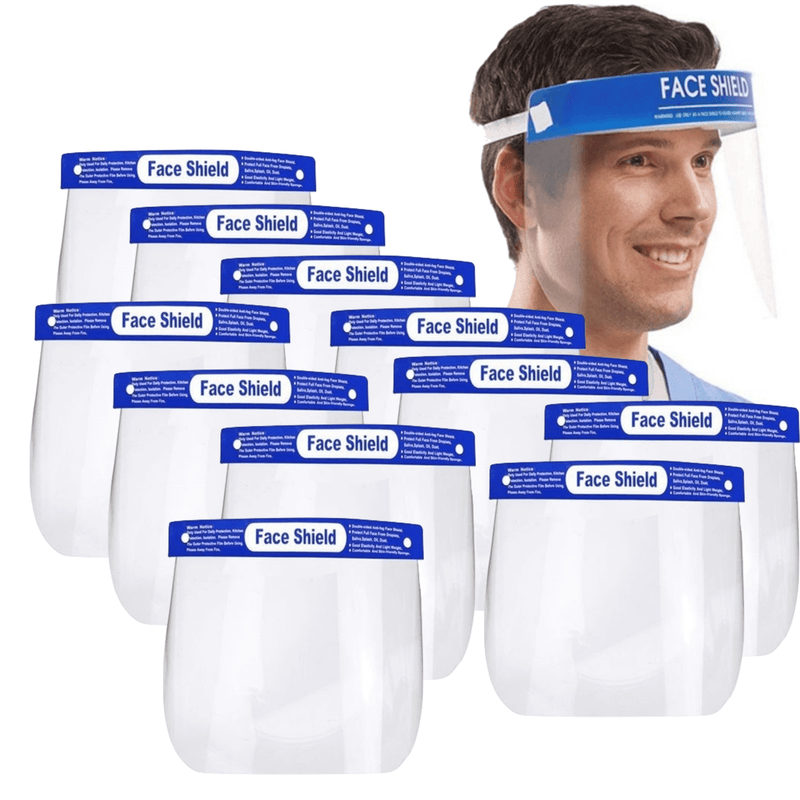 Load image into Gallery viewer, 3x Safety Full Face Shield Clear Glasses Anti-Fog Eye Protector Shop Dental