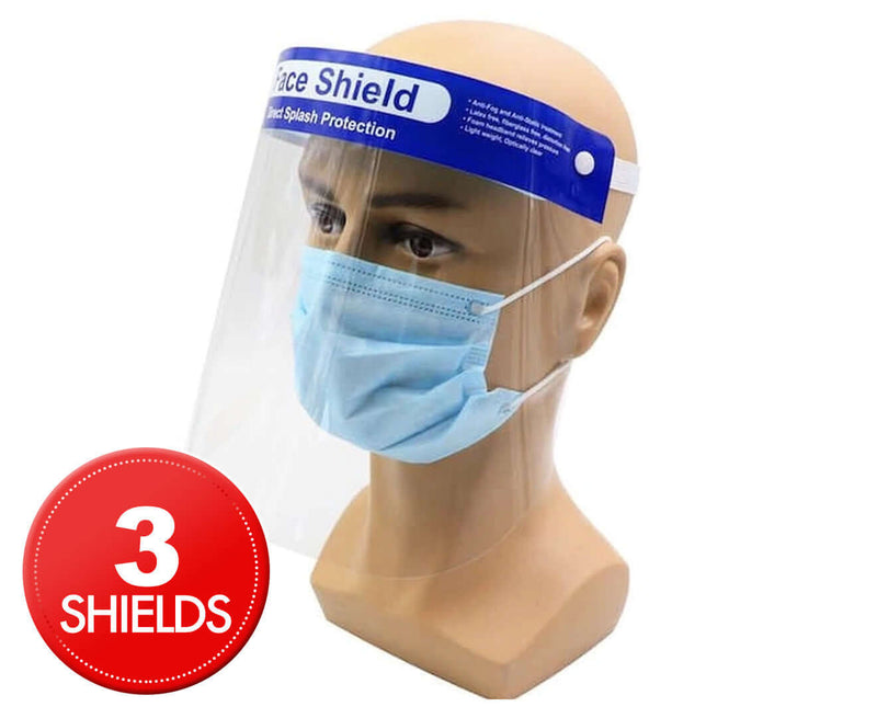 Load image into Gallery viewer, 3x Safety Full Face Shield Clear Glasses Anti-Fog Eye Protector Shop Dental
