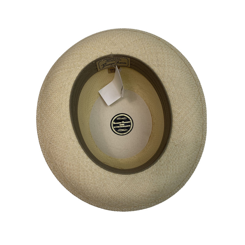 Load image into Gallery viewer, Boutique Mens Straw Bowler Hat Straw MADE IN USA Fine Du-Pont Teflon Genuine Panama