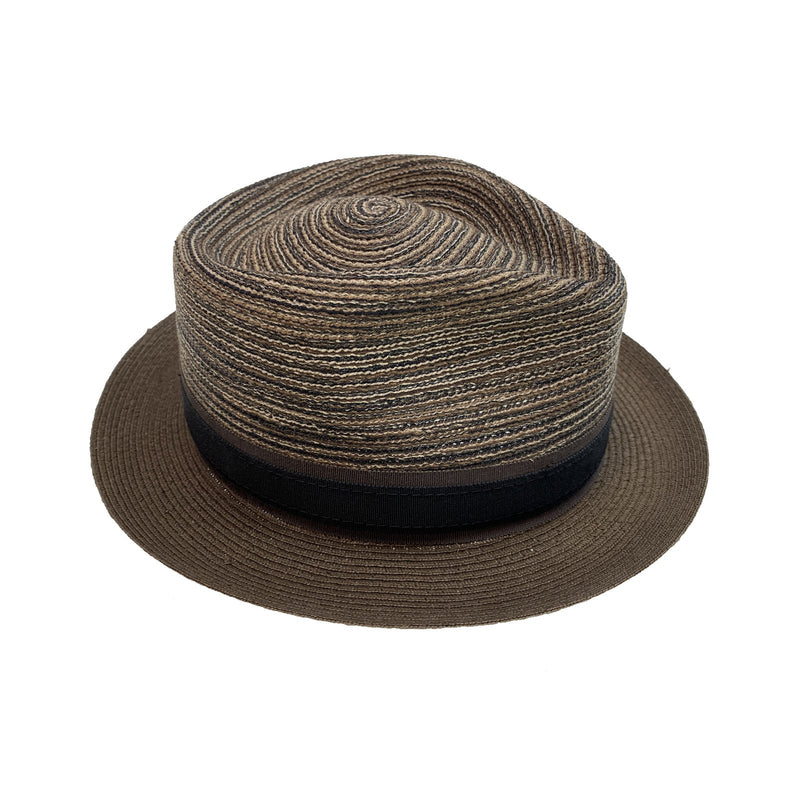 Load image into Gallery viewer, 100% Paper Straw Mens Hat MADE IN USA Trilby Pork Pie Luxury Du-Pont Teflon