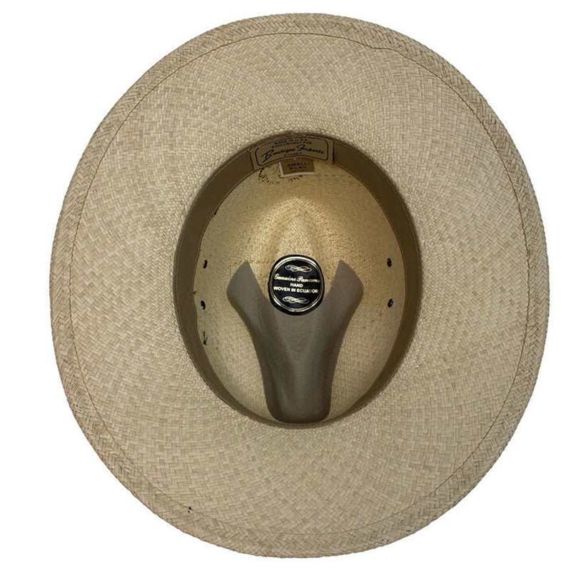 Load image into Gallery viewer, STRAW PANAMA HAT Trilby Beach Golf Cap Summer Sun Hand Woven Made in USA - SMALL