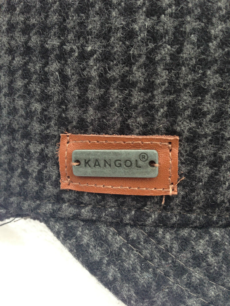 Load image into Gallery viewer, KANGOL Angle Tweed Havelock Hat - BLACK K0741LX Winter Wool Earlap MADE IN ITALY