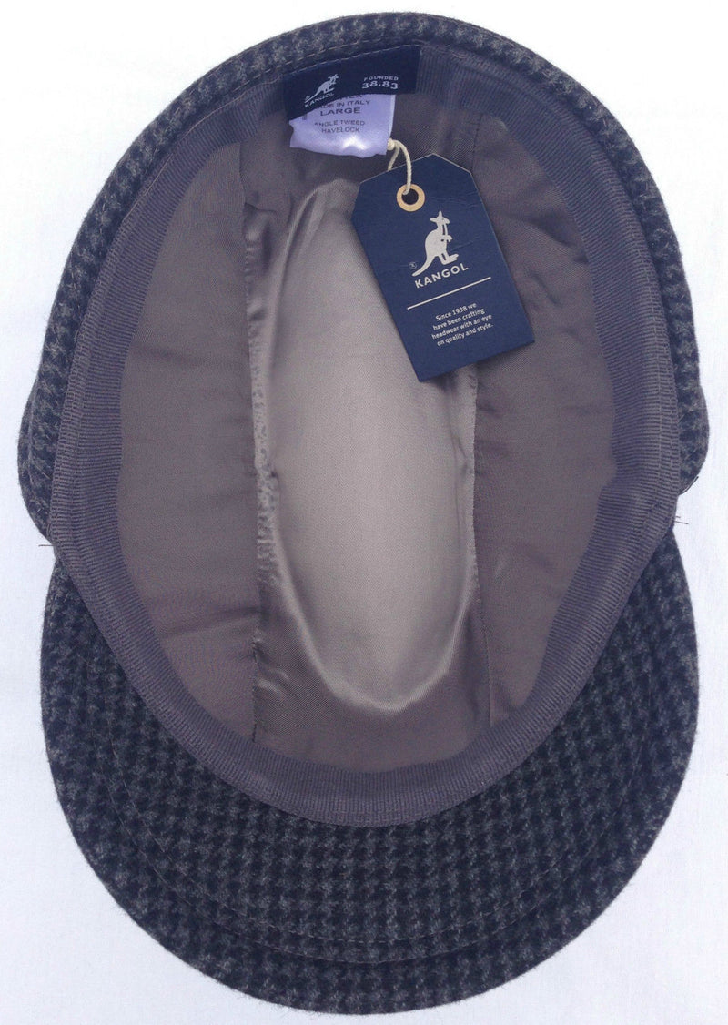Load image into Gallery viewer, KANGOL Angle Tweed Havelock Hat - BLACK K0741LX Winter Wool Earlap MADE IN ITALY