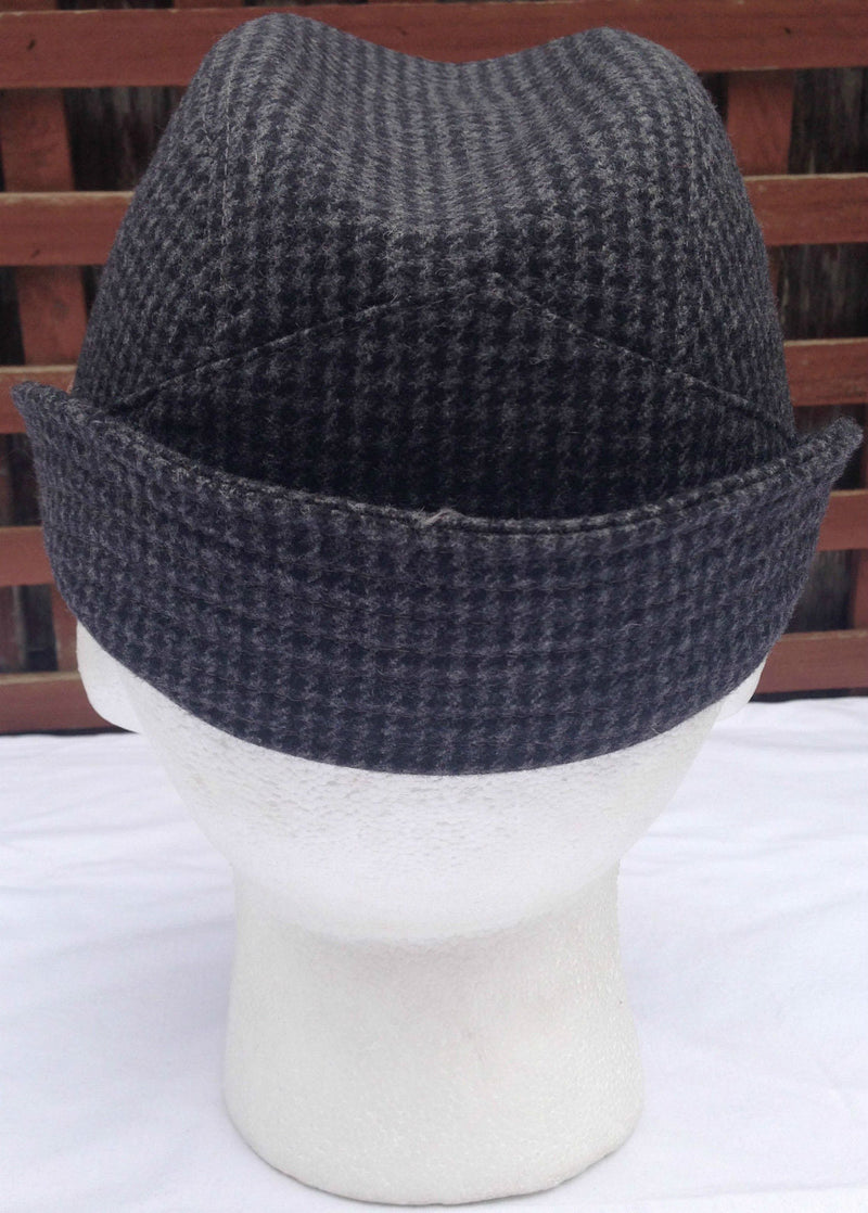 Load image into Gallery viewer, KANGOL Angle Tweed Havelock Hat - BLACK K0741LX Winter Wool Earlap MADE IN ITALY