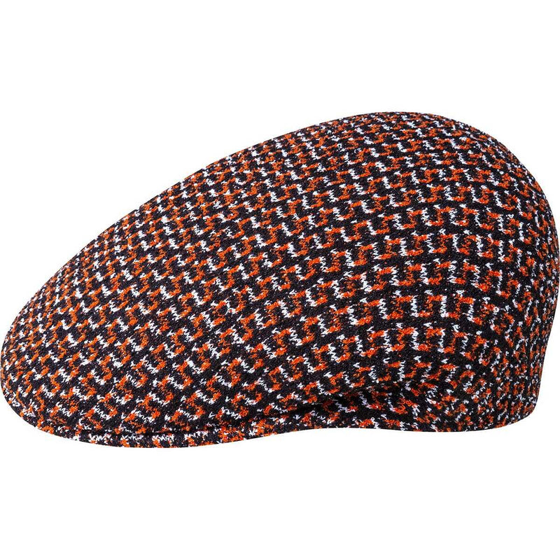 Load image into Gallery viewer, Kangol Mens Maze Jacquard 504 Ivy Flat Cap Hat - Black