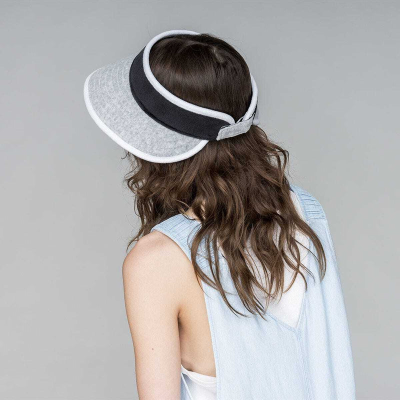 Load image into Gallery viewer, Kangol Mens Beach Side Visor Adjustable Back Strap - Grey/Black