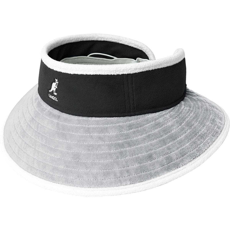 Load image into Gallery viewer, Kangol Mens Beach Side Visor Adjustable Back Strap - Grey/Black