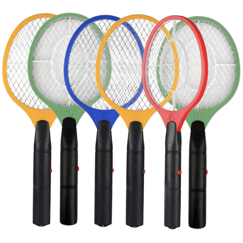 Load image into Gallery viewer, 6x BUG ZAPPER RACKET Fly Mosquito Pest Swatter Net Racquet Electric Insect Killer