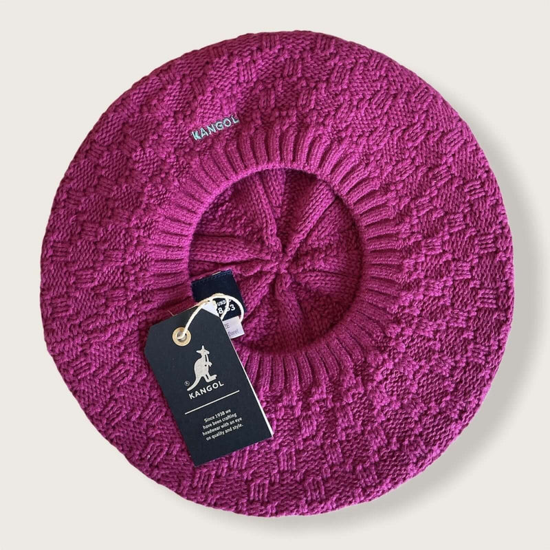 Load image into Gallery viewer, Kangol Kids Lozenge Knit Beret Hat Warm Winter French