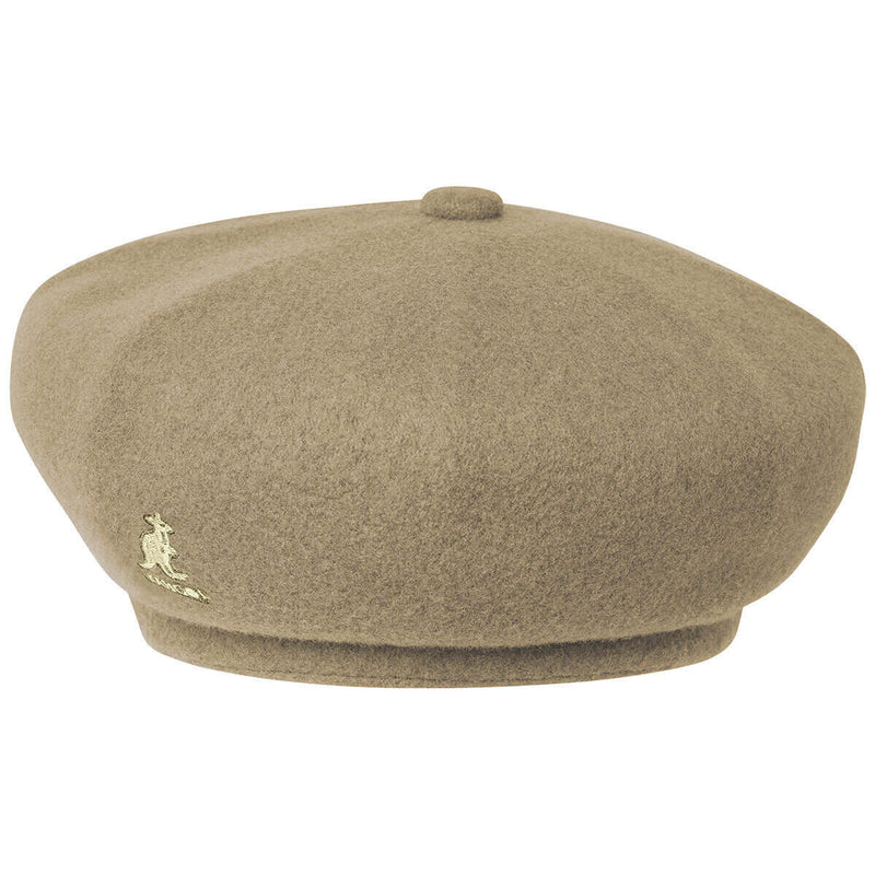 Load image into Gallery viewer, Kangol Mens Classic Wool Jax Beret Hat High Fashion - Tan