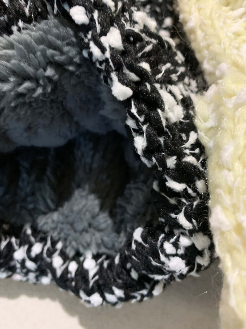 Load image into Gallery viewer, Womens Thick Knit Beanie Winter Fleece Lined Hat Warm Faux Fur Pom Striped Ski