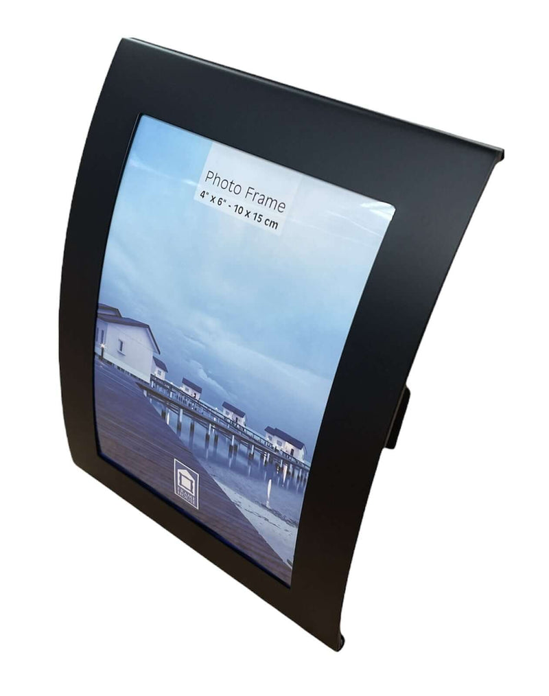 Load image into Gallery viewer, 3x Curve Picture Photo Frame Curved Aluminium Portrait 10cm x 15cm (4"x6") - Black