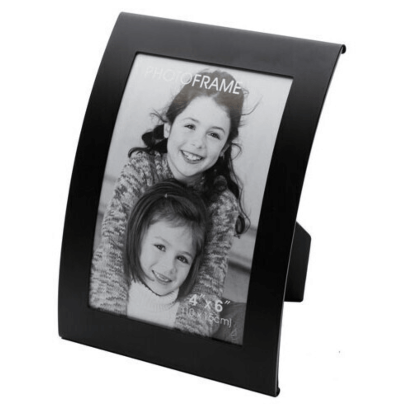 Load image into Gallery viewer, 3x Curve Picture Photo Frame Curved Aluminium Portrait 10cm x 15cm (4"x6") - Black